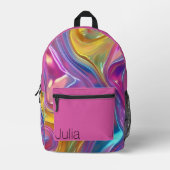Abstraktes Muster Bedruckter Rucksack (Vorderseite)