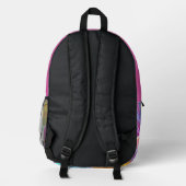 Abstraktes Muster Bedruckter Rucksack (Rückseite)