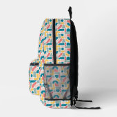 Abstraktes Muster Bedruckter Rucksack (Rechts)