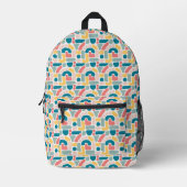 Abstraktes Muster Bedruckter Rucksack (Vorderseite)
