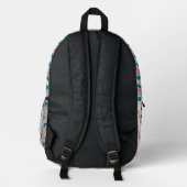 Abstraktes Muster Bedruckter Rucksack (Rückseite)