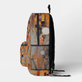 Abstraktes Muster Bedruckter Rucksack (Rechts)