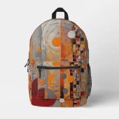 Abstraktes Muster Bedruckter Rucksack (Vorderseite)