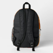 Abstraktes Muster Bedruckter Rucksack (Rückseite)