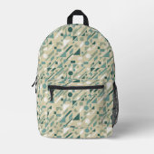 Abstraktes Muster Bedruckter Rucksack (Vorderseite)