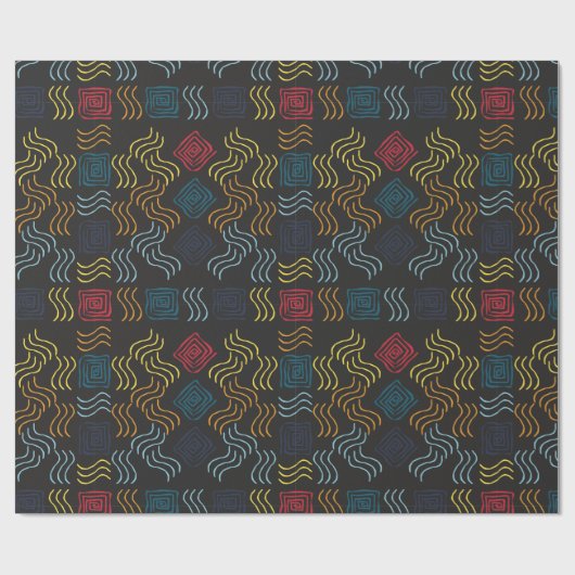 Abstraktes Muster |Bestes Geschenk für abstrakte K Geschenkpapier (Flach)