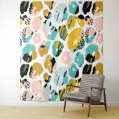 Abstraktes Muster, Bio Formen, Pastellfarben Wandteppich (Beispiel)
