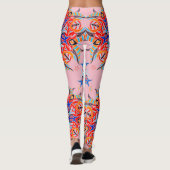 Abstraktes Muster ( blassrosa ) Leggings (Rückseite)