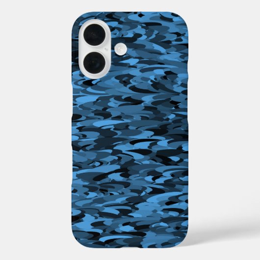 Abstraktes Muster Blau Case-Mate iPhone Hülle (Rückseite)