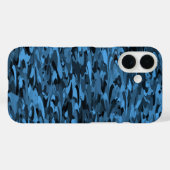 Abstraktes Muster Blau Case-Mate iPhone Hülle (Rückseite (Horizontal))