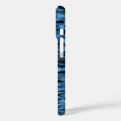 Abstraktes Muster Blau Case-Mate iPhone Hülle (Rückseite / Links)