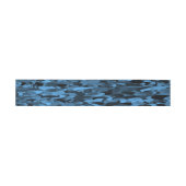 Abstraktes Muster Blau Einladungsbanderole (Flach)