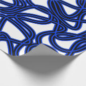 Abstraktes Muster - blau Geschenkpapier (Ecke)
