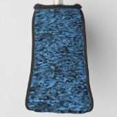 Abstraktes Muster Blau Golf Headcover (Rotieren 90)