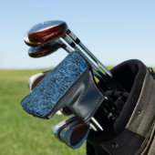 Abstraktes Muster Blau Golf Headcover (In Situ)