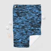 Abstraktes Muster Blau Golfhandtuch (Insitu)