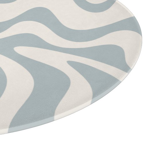 Abstraktes Muster Blau-Grau und Creme mit flüssige Schneidebrett (Ecke)
