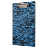 Abstraktes Muster Blau Klemmbrett (Links)