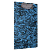 Abstraktes Muster Blau Klemmbrett (Rechts)