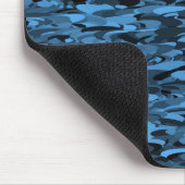 Abstraktes Muster Blau Mousepad (Ecke)
