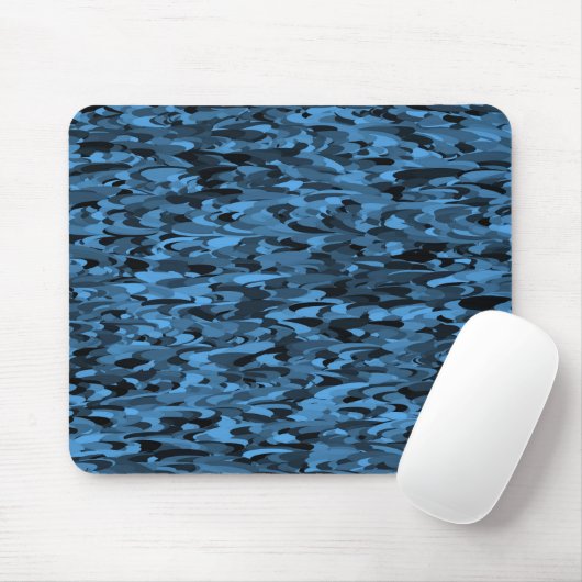 Abstraktes Muster Blau Mousepad (Mit Mouse)