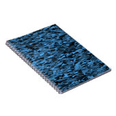Abstraktes Muster Blau Notizblock (Rechte Seite)