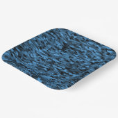 Abstraktes Muster Blau Pappteller (Gewinkelt)