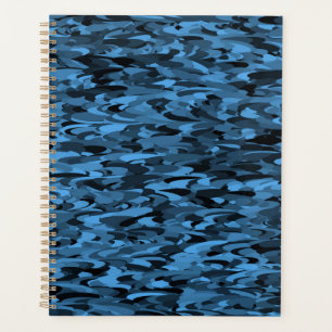 Abstraktes Muster Blau Planer