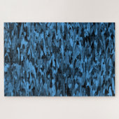 Abstraktes Muster Blau Puzzle (Horizontal)