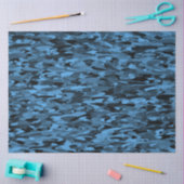 Abstraktes Muster Blau Seidenpapier (Basteln)