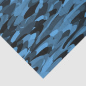 Abstraktes Muster Blau Seidenpapier (Ausschnitt)