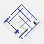 Abstraktes Muster - blau Serviette (Ecke)