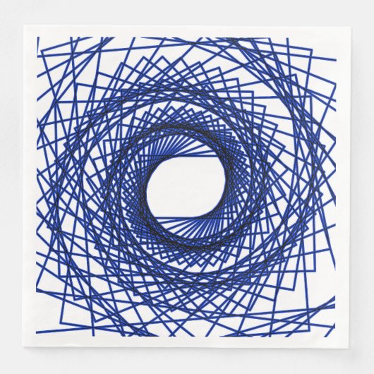 Abstraktes Muster - blau Serviette (Vorderseite)