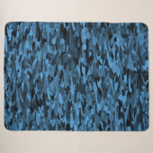 Abstraktes Muster Blau Sherpadecke (Vorderseite (Horizontal))