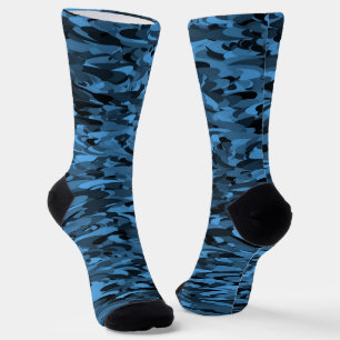 Abstraktes Muster Blau Socken