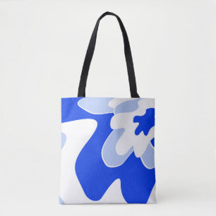 Abstraktes Muster - blau Tasche