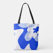 Abstraktes Muster - blau Tasche (Rückseite)