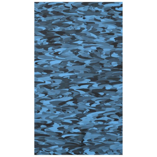 Abstraktes Muster Blau Tischdecke (Vorderseite)