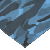 Abstraktes Muster Blau Tischdecke (Schrägansicht)