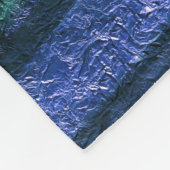 Abstraktes Muster, blau und grün, Textur Fleecedecke (Ecke)
