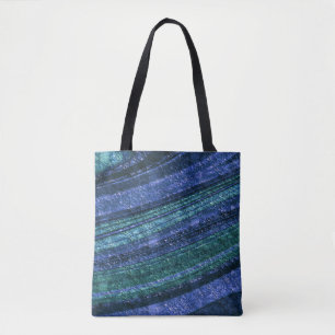 Abstraktes Muster, blau und grün, Textur Tasche