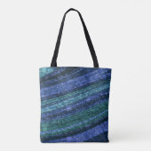 Abstraktes Muster, blau und grün, Textur Tasche (Rückseite)