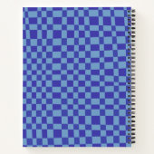 Abstraktes Muster Blaues Rezept Notizblock (Rückseite)