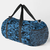Abstraktes Muster Blue Black Duffel Bag Duffle Bag (Rechte Ecke)