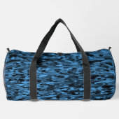 Abstraktes Muster Blue Black Duffel Bag Duffle Bag (Rückseite)