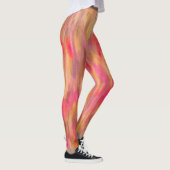Abstraktes Muster botanischer Kunst Leggings (Rechts)