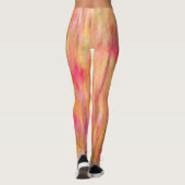 Abstraktes Muster botanischer Kunst Leggings (Rückseite)