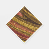 Abstraktes Muster, braun und gelb, Textur, rot Serviette (Ecke)