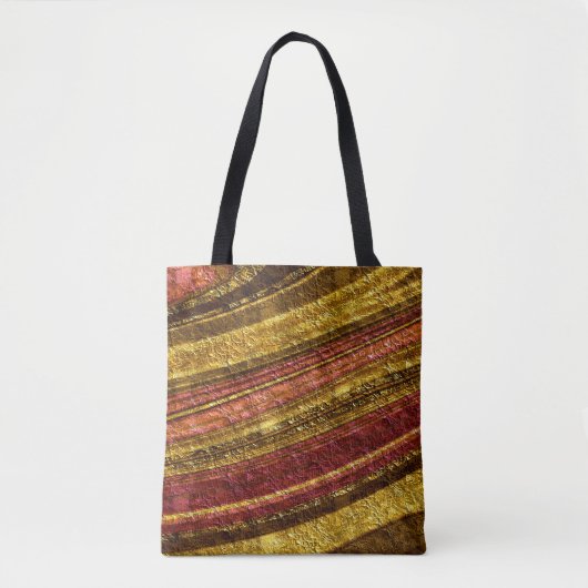 Abstraktes Muster, braun und gelb, Textur Tasche (Vorderseite)
