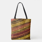Abstraktes Muster, braun und gelb, Textur Tasche (Rückseite)